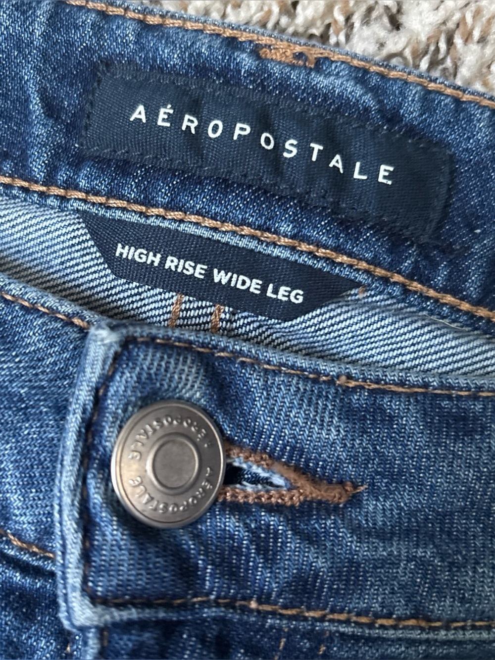 Aéropostale Women’s High Rise Wide Leg Denim, Size 8, (32x32)
